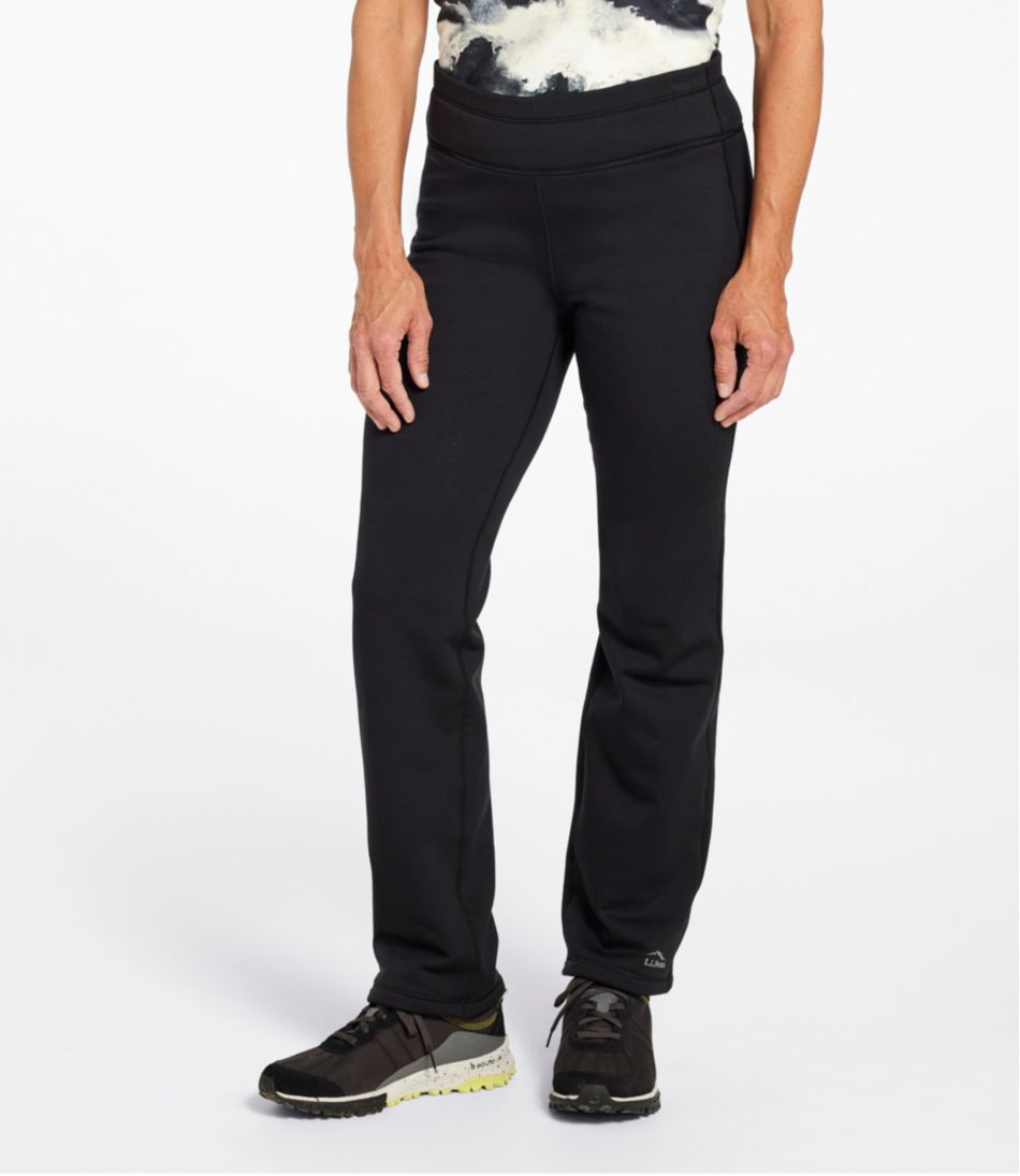 L.L.Bean New | Women's PrimaLoft ThermaStretch Fleece Pants, Mid-Rise Straight-Leg