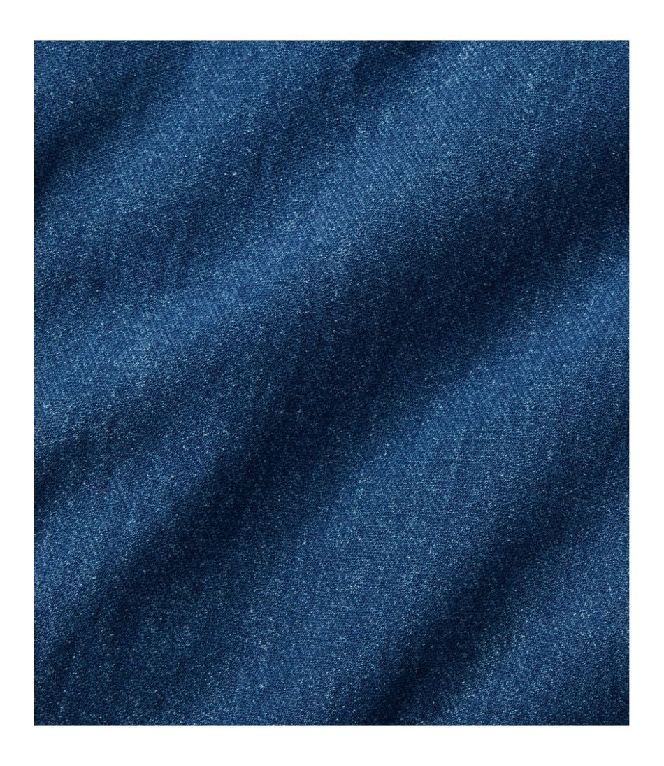 L.L.Bean Outlet | Women's Perfect Fit Pants, Denim Straight-Leg Fleece-Backed