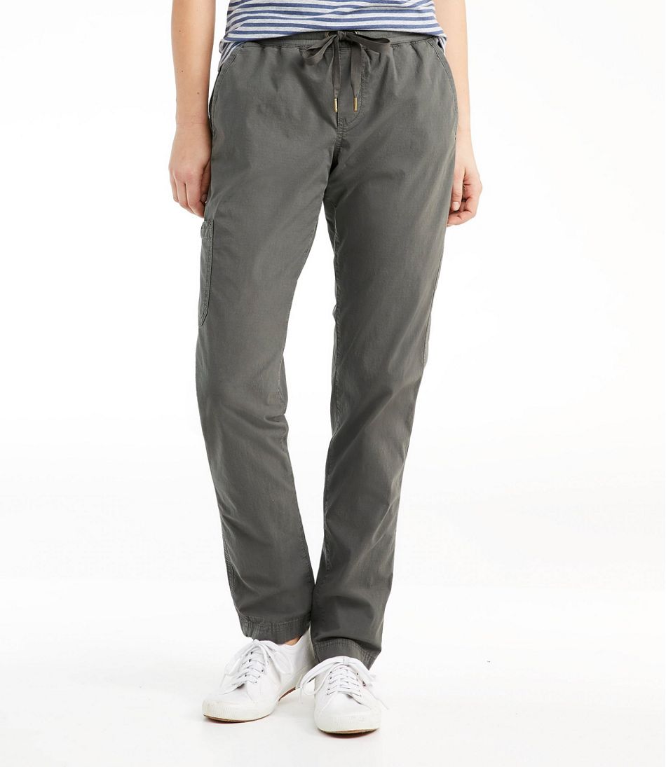 L.L.Bean Sale | Women's Stretch Ripstop Pull-On Pants, Slim-Leg