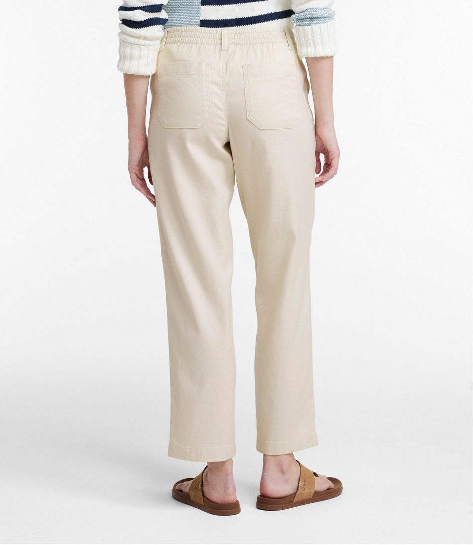 L.L.Bean For Sale | Women's Comfort Stretch Cotton/Linen Pants, High-Rise Ankle