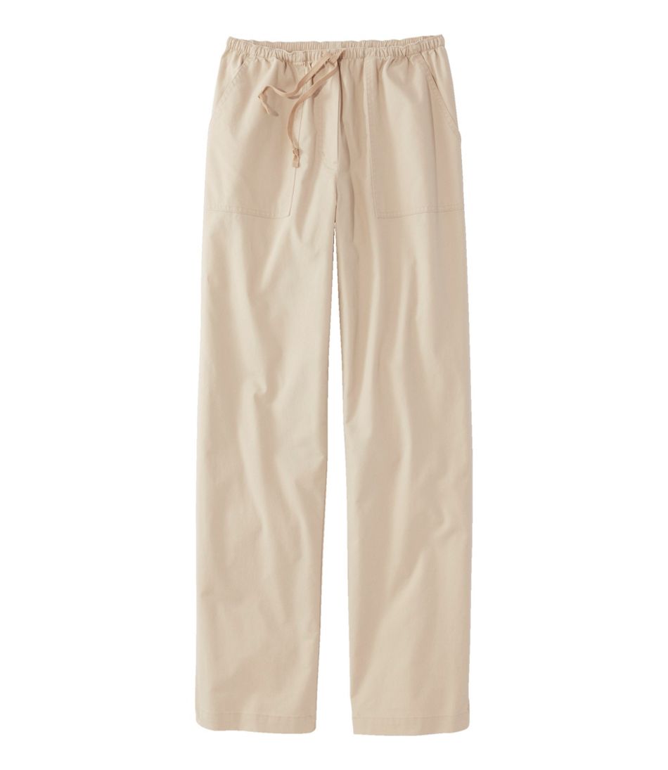 L.L.Bean Online | Women's Sunwashed Canvas Pants, High-Rise Straight-Leg