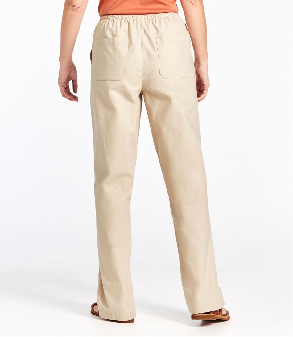 L.L.Bean Online | Women's Sunwashed Canvas Pants, High-Rise Straight-Leg