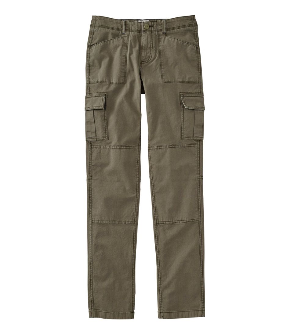 L.L.Bean Sale | Women's Stretch Canvas Cargo Pants, Mid-Rise Straight-Leg
