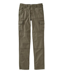 L.L.Bean Sale | Women's Stretch Canvas Cargo Pants, Mid-Rise Straight-Leg