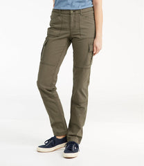 L.L.Bean Sale | Women's Stretch Canvas Cargo Pants, Mid-Rise Straight-Leg