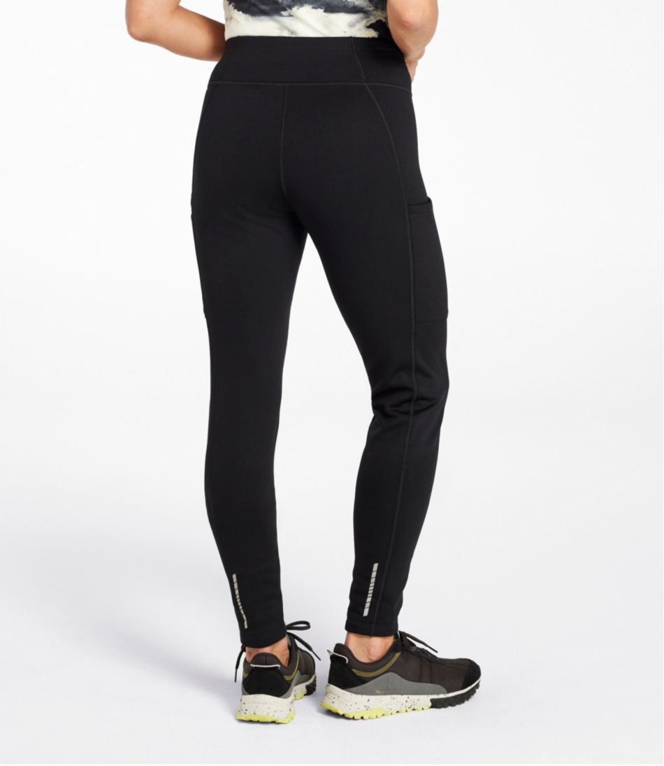 L.L.Bean For Sale | Women's PrimaLoft ThermaStretch Fleece Pocket Tights, Mid-Rise