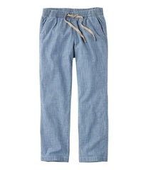 L.L.Bean Sale | Women's Lakewashed Pull-On Chinos, Mid-Rise Chambray Ankle Pants