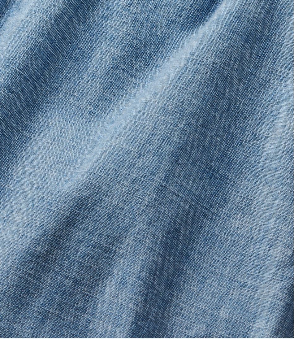 L.L.Bean Sale | Women's Lakewashed Pull-On Chinos, Mid-Rise Chambray Ankle Pants