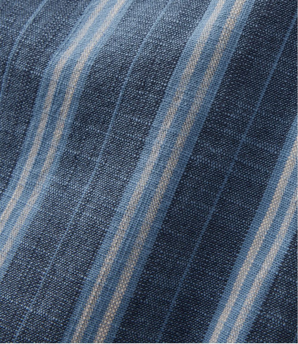 L.L.Bean On Sale | Women's Lakewashed Pull-On Chinos, Mid-Rise Wide-Leg Stripe Chambray