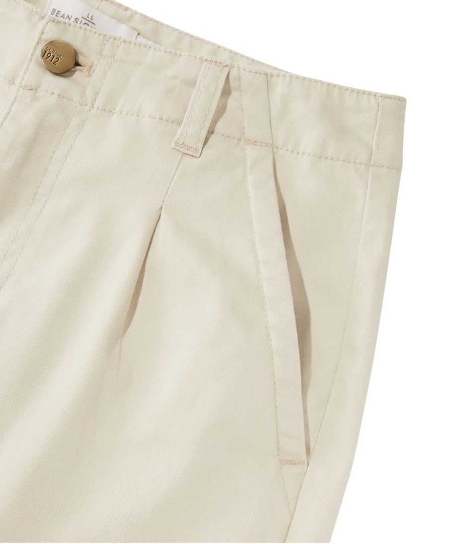 L.L.Bean New | Women's Signature Easy-Cotton Pleated Chinos, Ankle