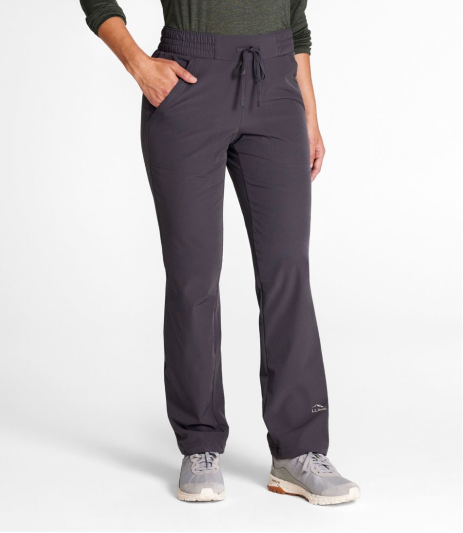 L.L.Bean Outlet | Women's VentureStretch Trail Pants, Brushed-Back Straight-Leg