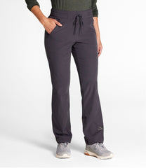 L.L.Bean Outlet | Women's VentureStretch Trail Pants, Brushed-Back Straight-Leg