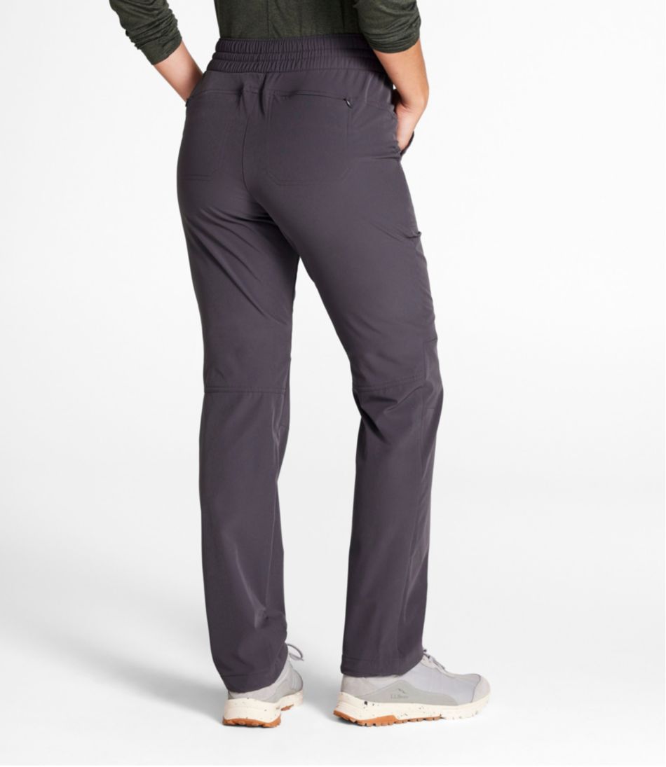L.L.Bean Outlet | Women's VentureStretch Trail Pants, Brushed-Back Straight-Leg