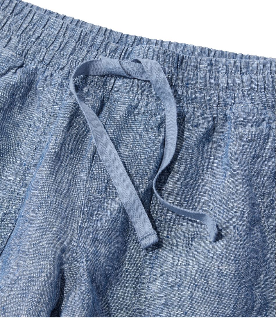 L.L.Bean Online | Women's Premium Washable Linen Shorts, Mid-Rise 6"