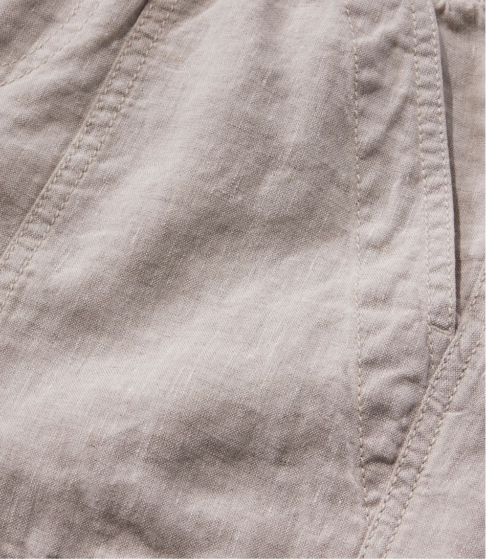 L.L.Bean Online | Women's Premium Washable Linen Shorts, Mid-Rise 6"