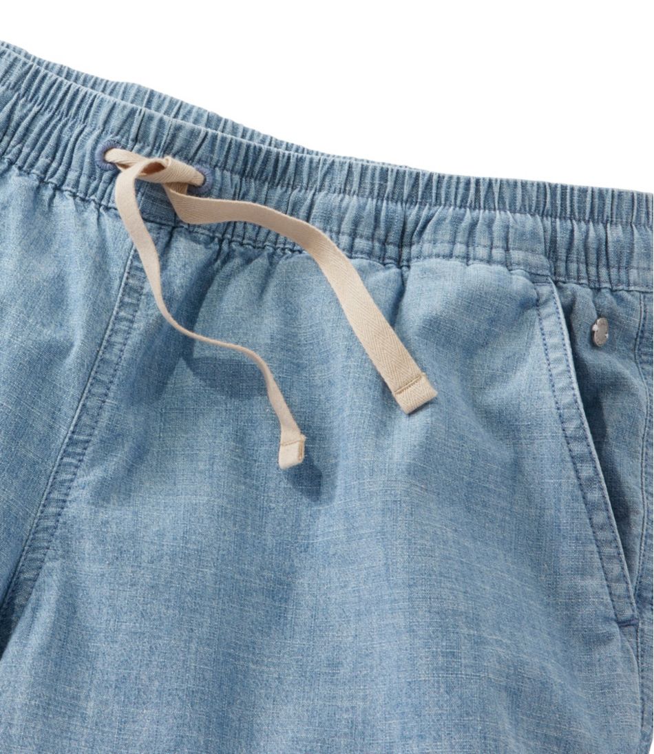 L.L.Bean For Sale | Women's Lakewashed Dock Shorts, Mid-Rise Chambray