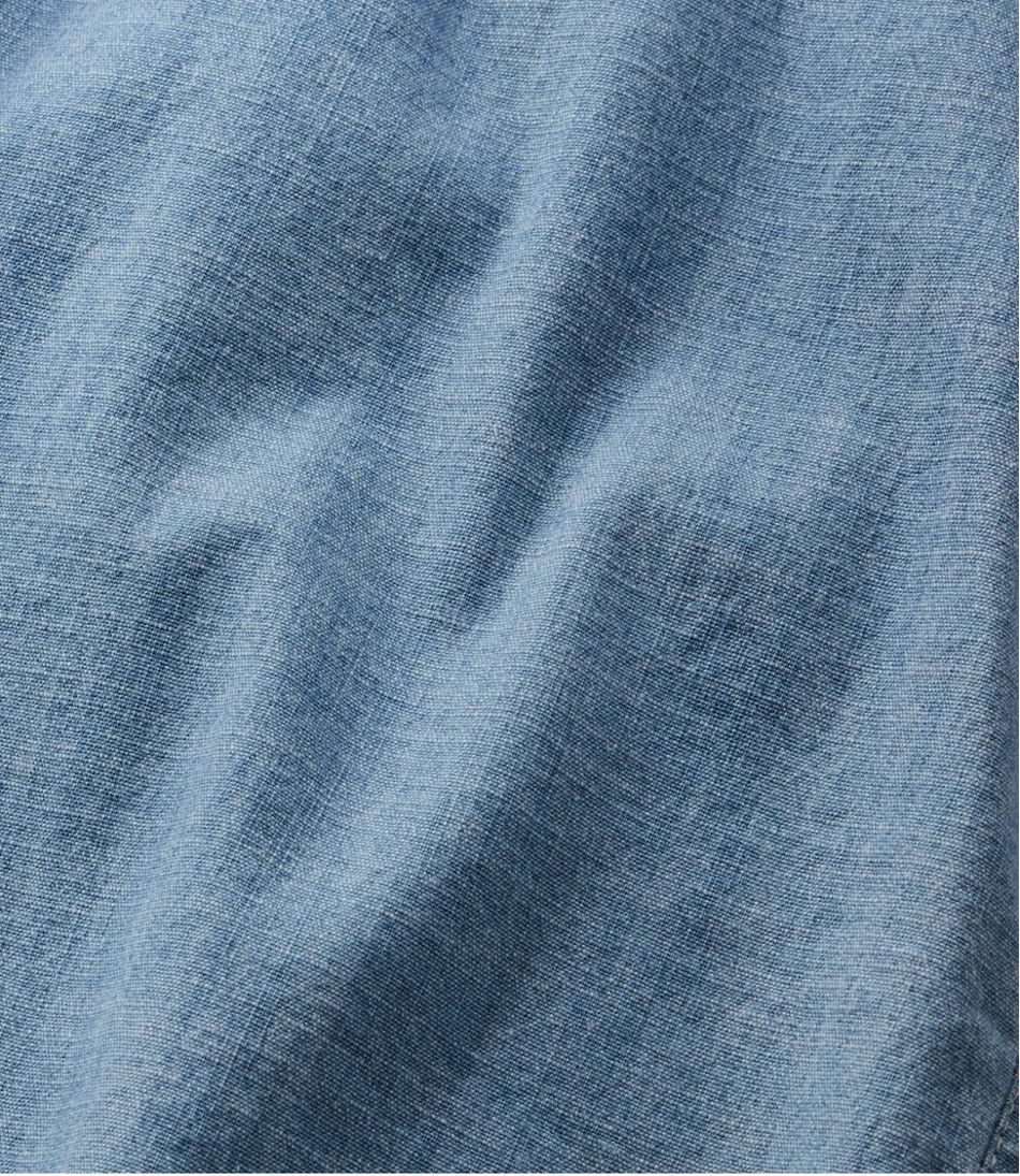 L.L.Bean For Sale | Women's Lakewashed Dock Shorts, Mid-Rise Chambray