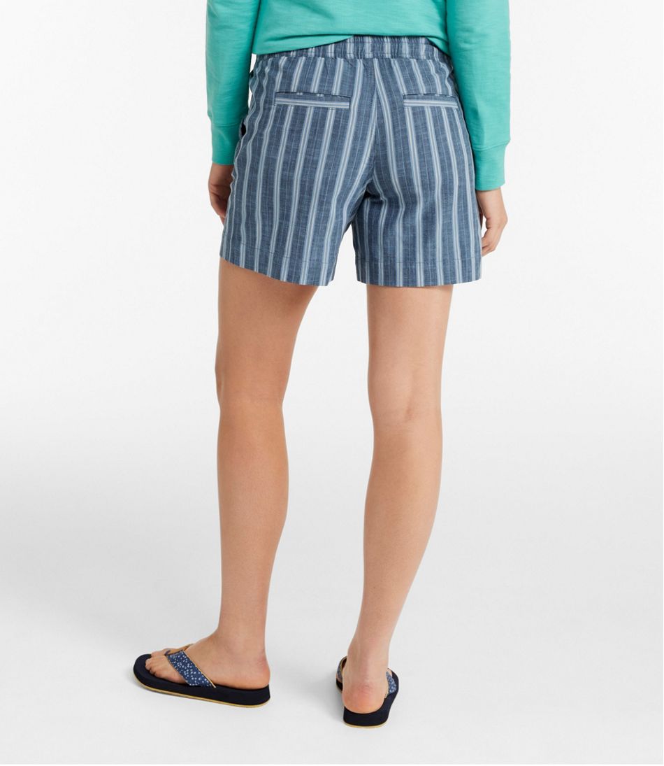 L.L.Bean For Sale | Women's Lakewashed Dock Shorts, Mid-Rise Stripe