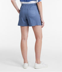 L.L.Bean New | Women's Comfort Stretch Cotton/Linen Shorts, High-Rise 7"