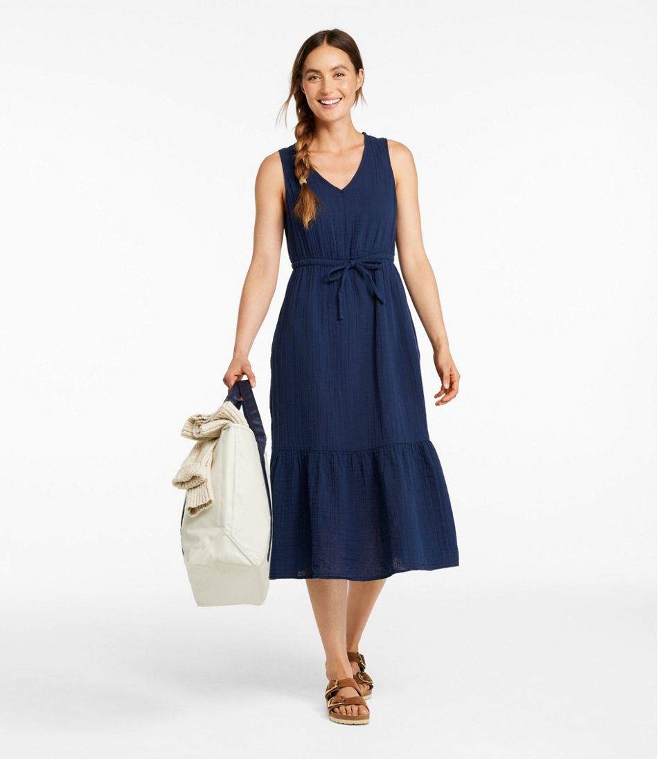 L.L.Bean Outlet | Women's Cloud Gauze Midi Dress