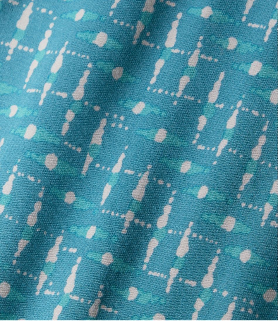 L.L.Bean On Sale | Women's Summer Knit Dress, Short-Sleeve Print