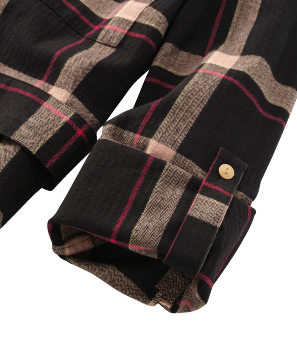 L.L.Bean Discount | Women's Signature Camp Flannel Shirt Dress, Button-Front