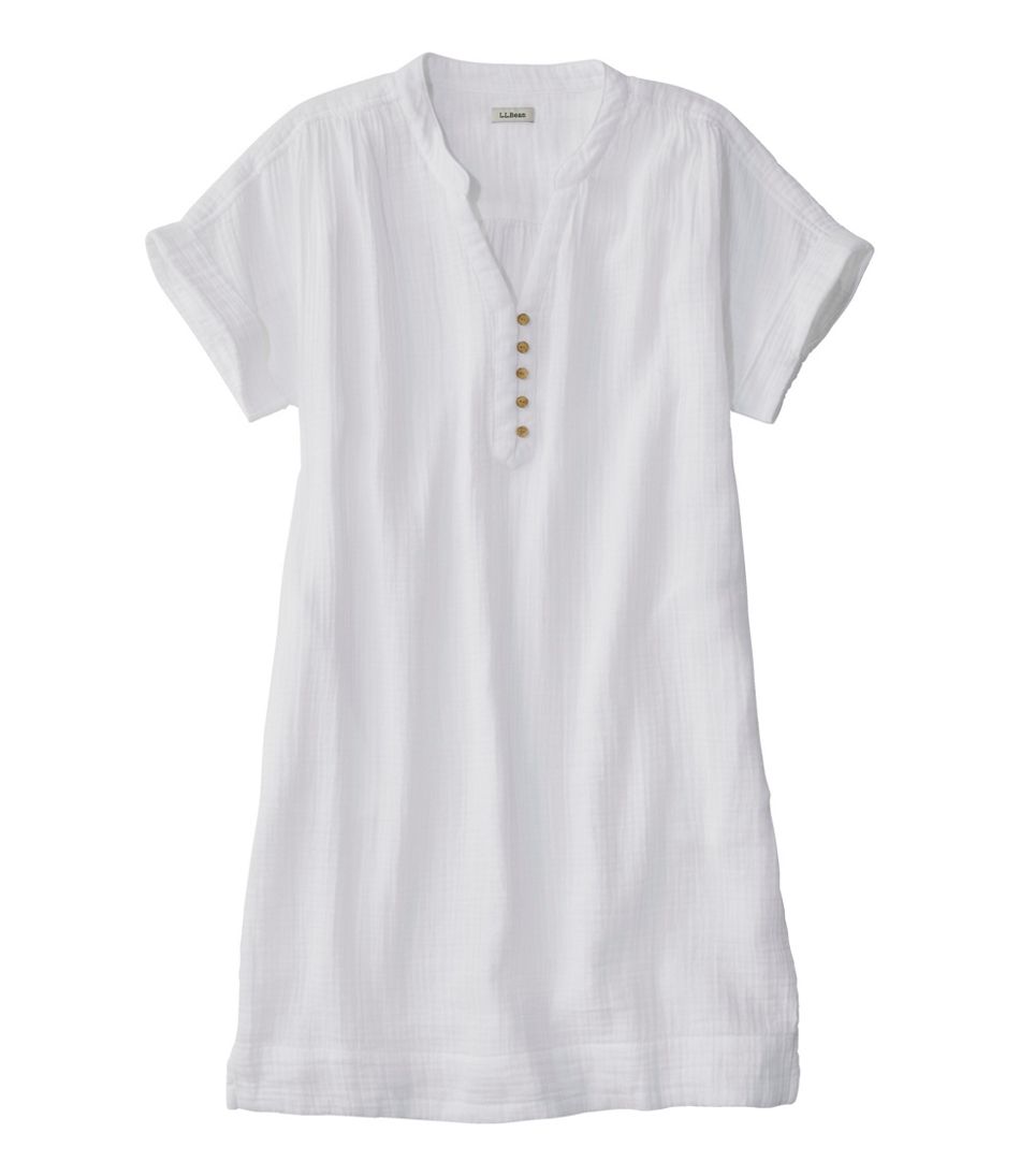 L.L.Bean On Sale | Women's Cloud Gauze Short-Sleeve Shift Dress