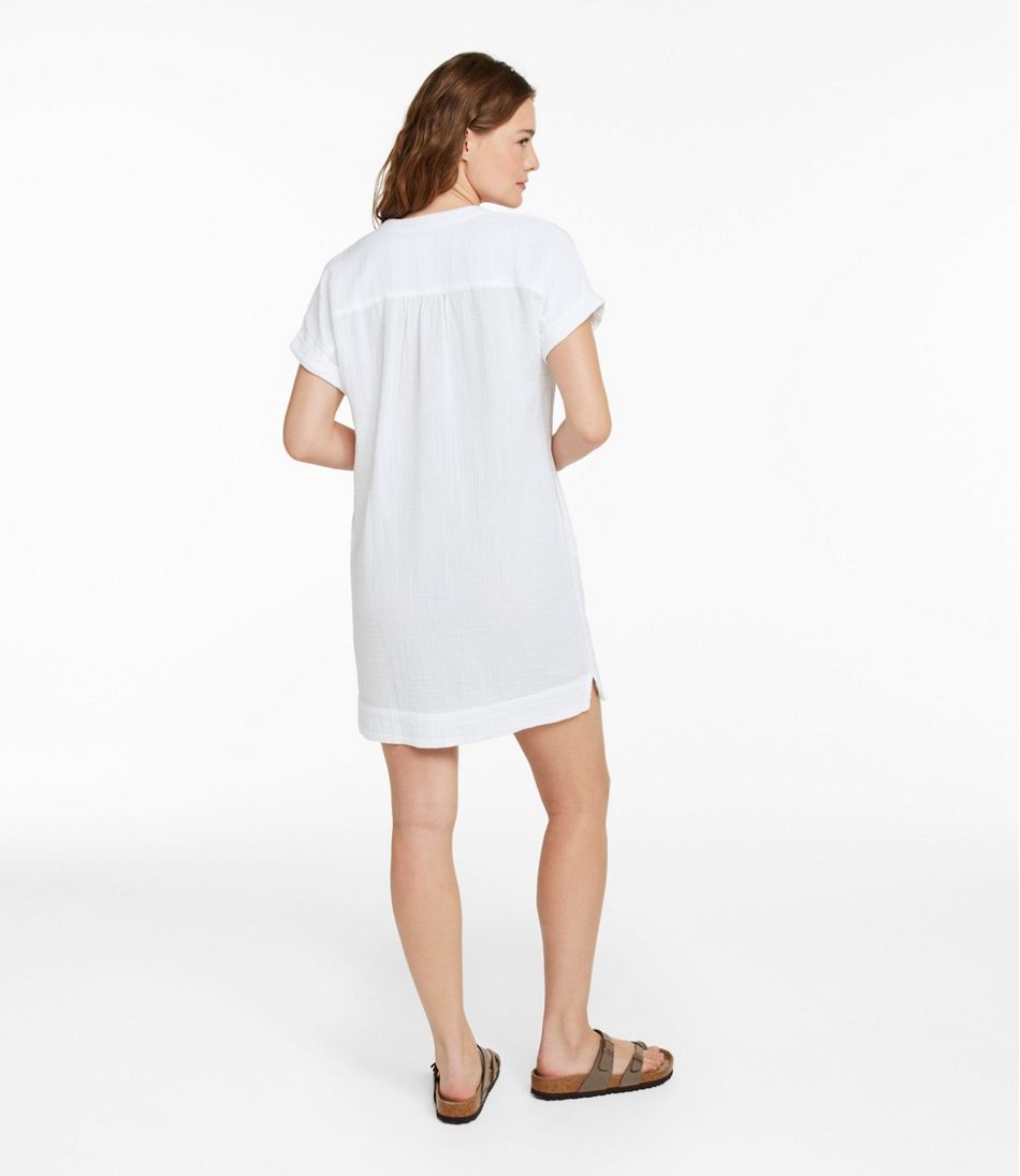 L.L.Bean On Sale | Women's Cloud Gauze Short-Sleeve Shift Dress