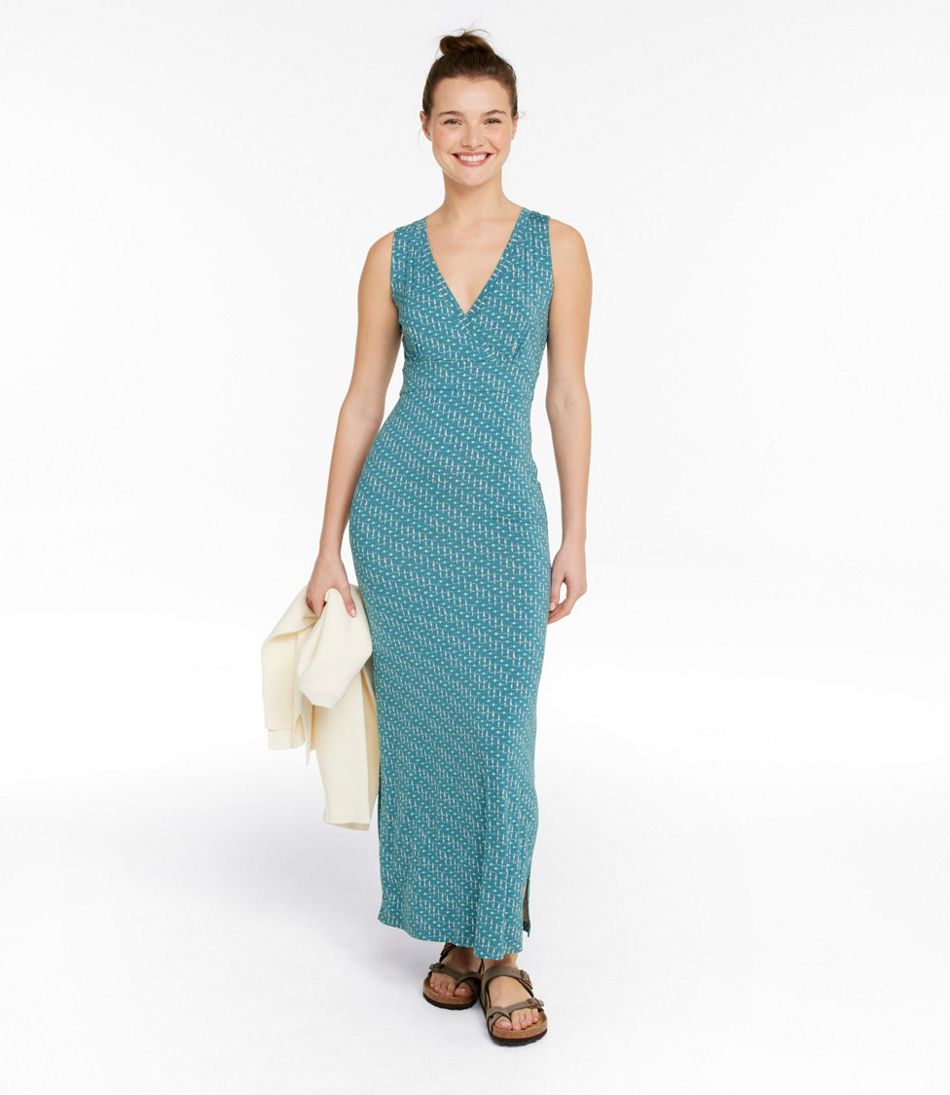 L.L.Bean US | Women's Summer Knit Maxi Dress, Print