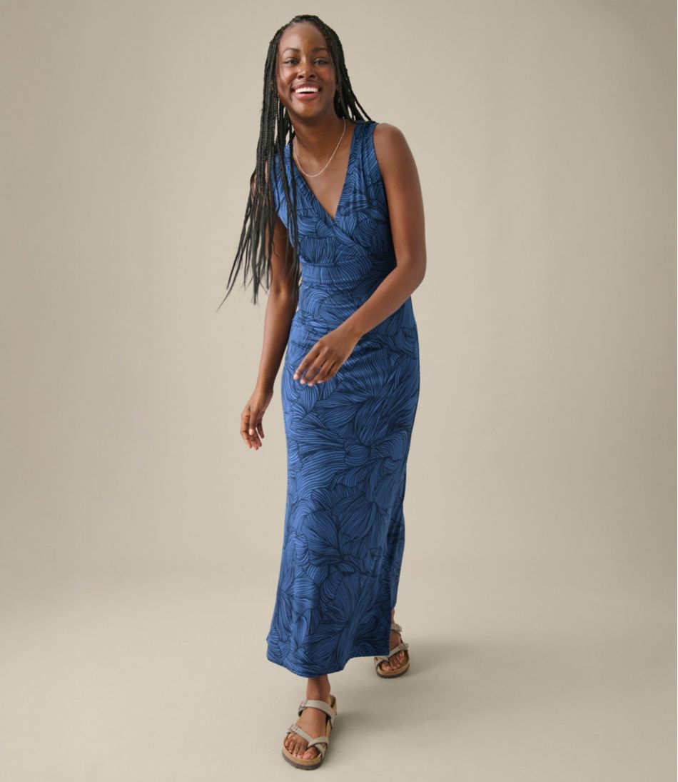 L.L.Bean US | Women's Summer Knit Maxi Dress, Print