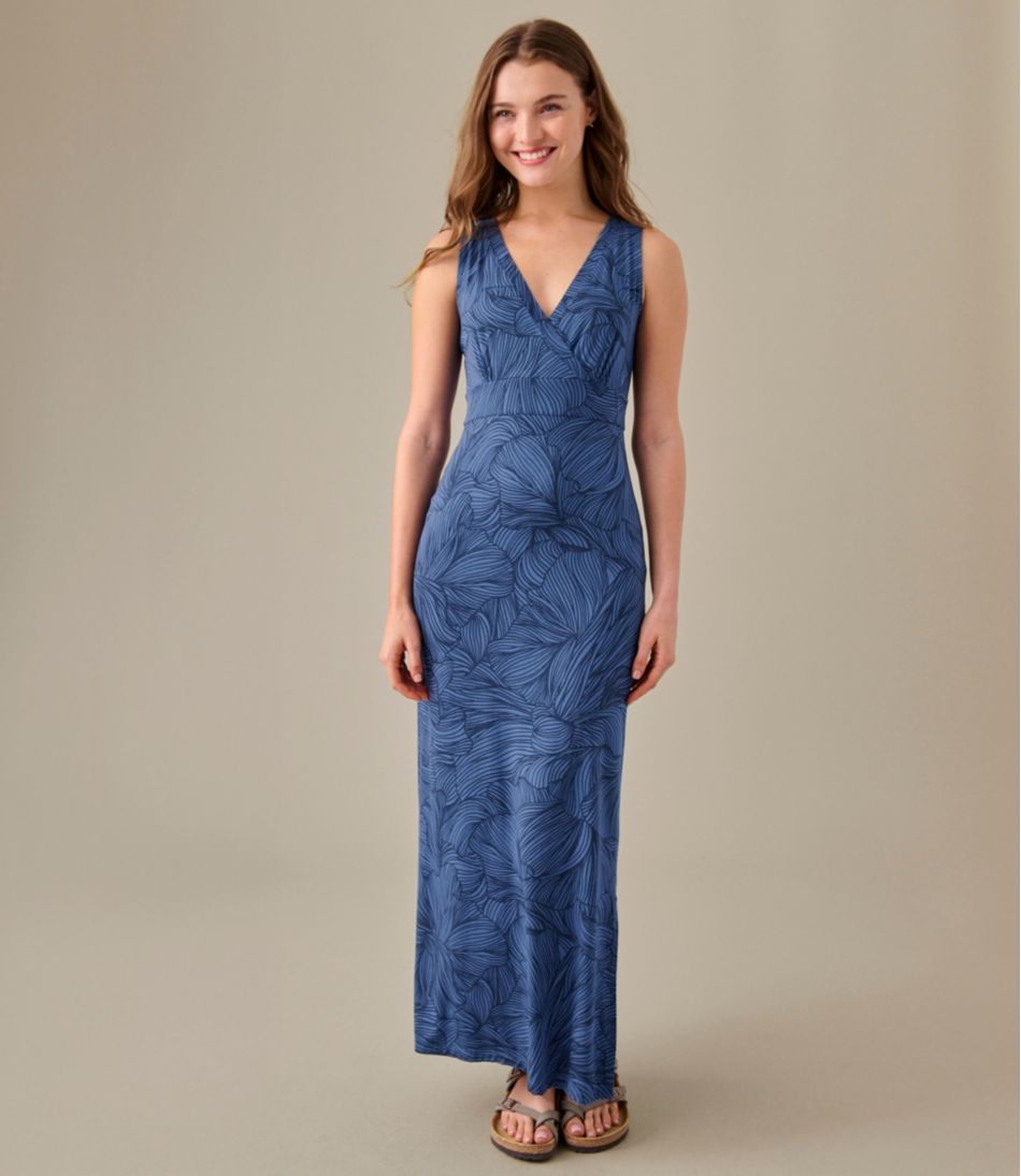L.L.Bean US | Women's Summer Knit Maxi Dress, Print