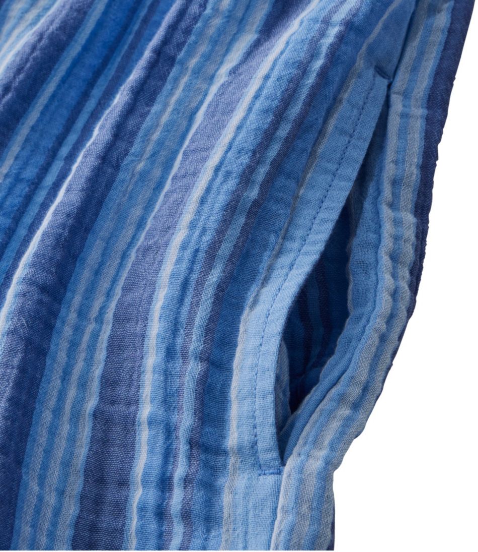 L.L.Bean Outlet | Women's Cloud Gauze Short-Sleeve Shift Dress, Stripe