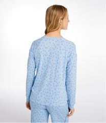 L.L.Bean Discount | Women's Restorative Sleepwear, Long-Sleeve Henley Print