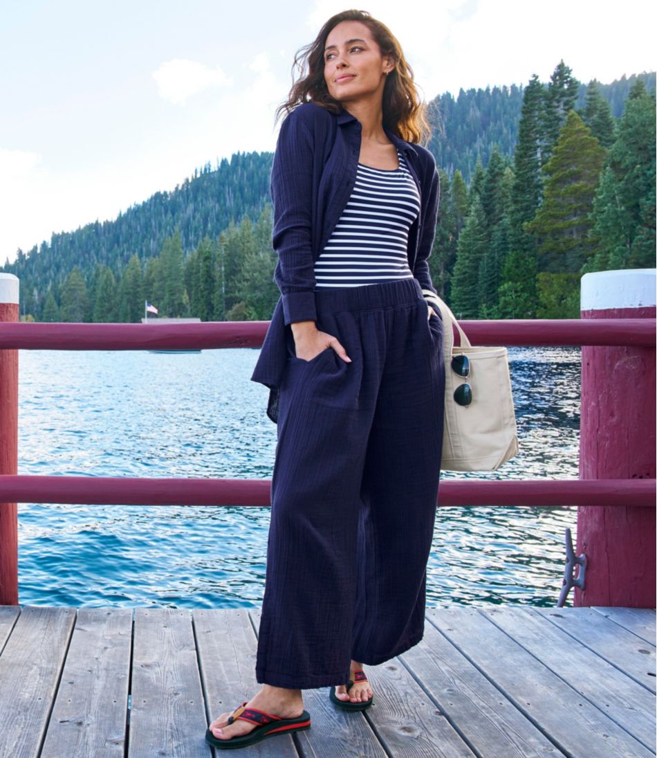 L.L.Bean On Sale | Women's Cloud Gauze Wide-Leg Pants