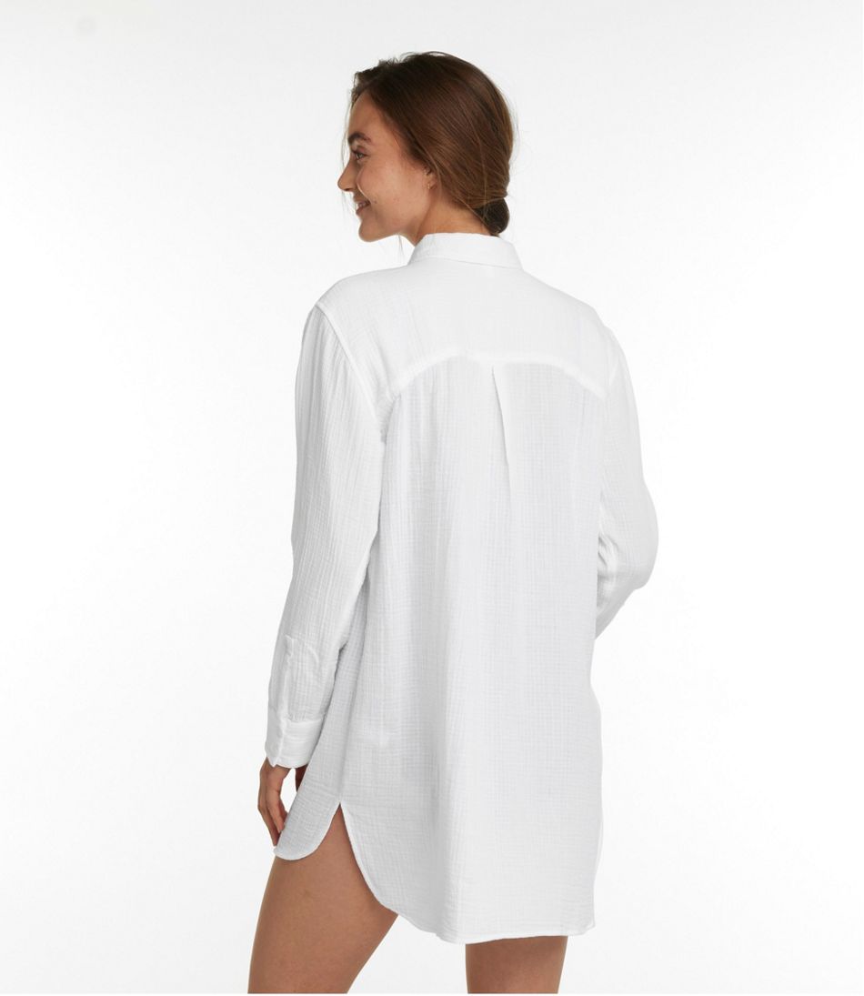 L.L.Bean Online | Women's Cloud Gauze Cover-Up Shirt