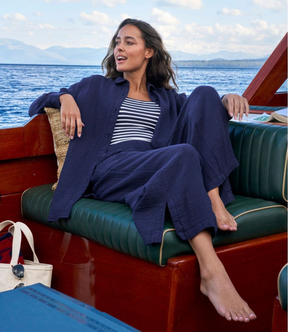 L.L.Bean Online | Women's Cloud Gauze Cover-Up Shirt
