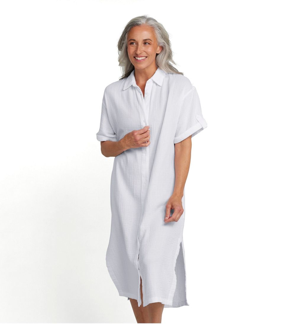 L.L.Bean Sale | Women's Cloud Gauze Midi Dress