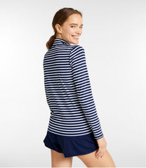 L.L.Bean Sale | Women's SunSmart® UPF 50+ Sun Shirt, Quarter-Zip Stripe
