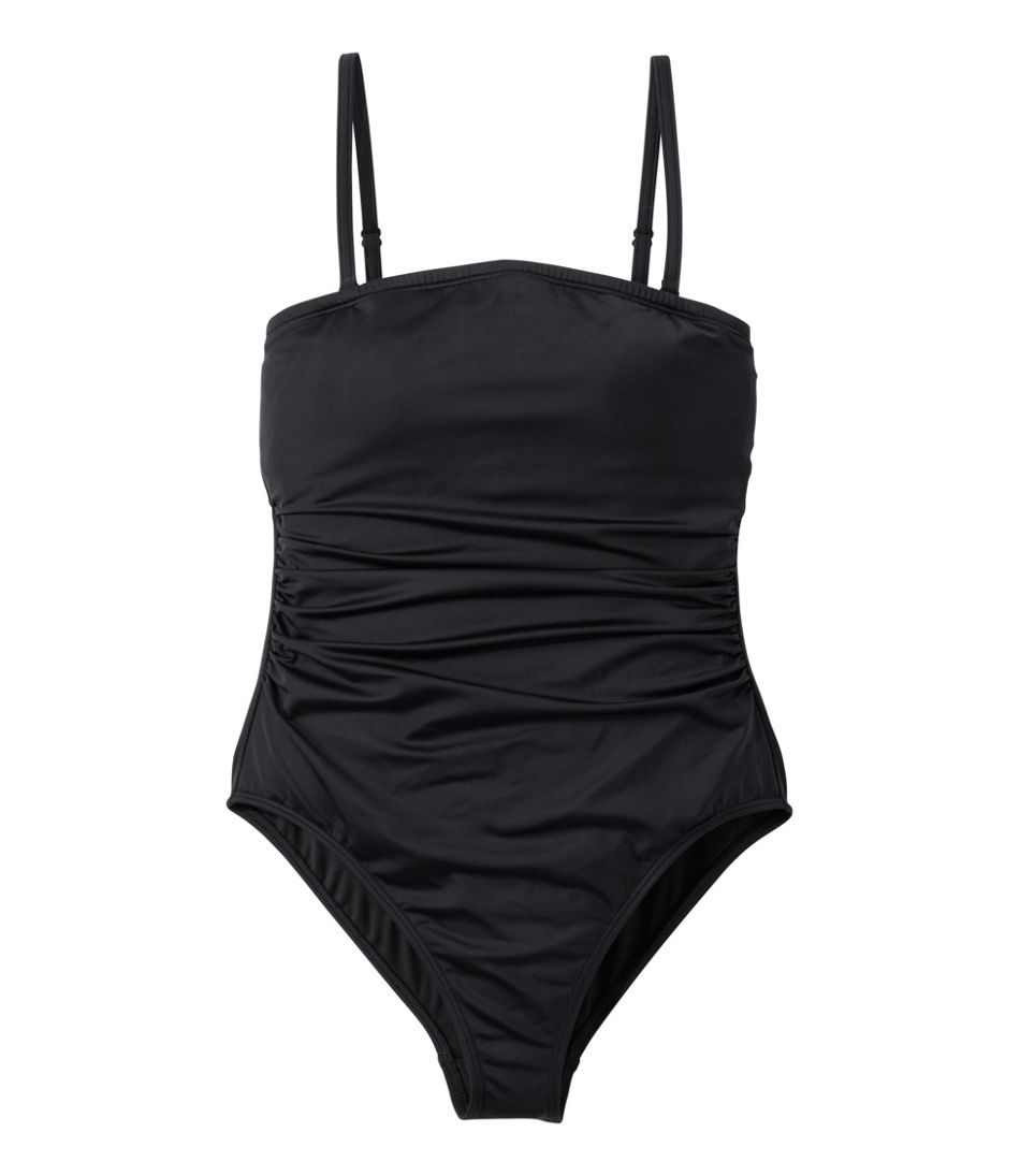 L.L.Bean New | Women's Coastal Essentials Swimwear, Bandeau Tanksuit
