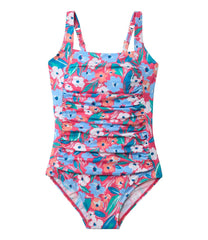 L.L.Bean US | Women's BeanSport Swimwear, Squareneck Tanksuit Print
