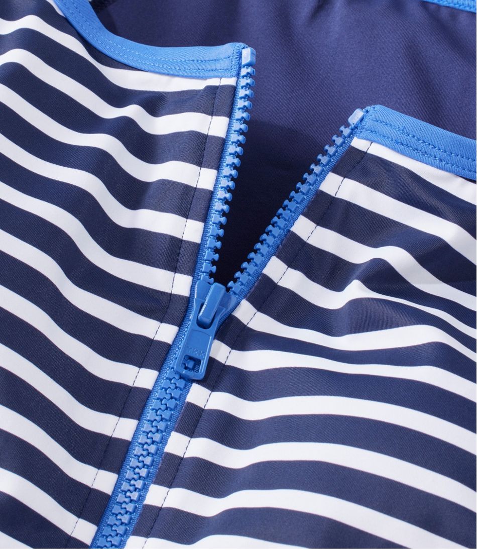 L.L.Bean New | Women's Coastal Essentials Swimwear, Long-Sleeve Tanksuit Print