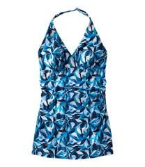 L.L.Bean US | Women's Shaping Swimwear, Clasp Halter Dress Print