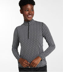 L.L.Bean Online | Women's SunSmart® UPF 50+ Sun Shirt, Quarter-Zip Print