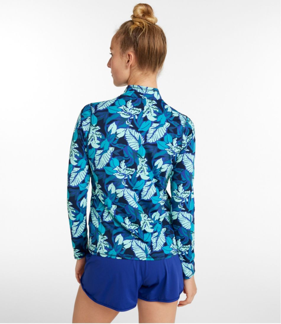 L.L.Bean Online | Women's SunSmart® UPF 50+ Sun Shirt, Quarter-Zip Print