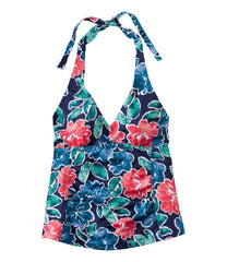 L.L.Bean Sale | Women's BeanSport Swimwear, Halter Tankini Top Print