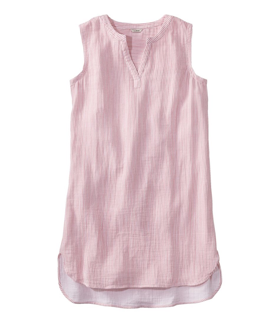 L.L.Bean New | Women's Cloud Gauze Cover-Up Dress, Stripe