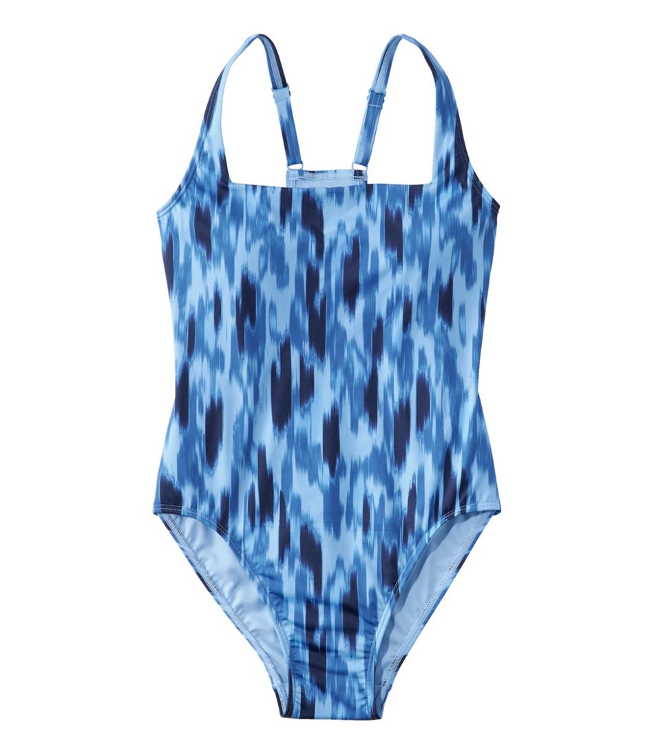 L.L.Bean US | Women's New Currents Swimwear, Squareneck Tanksuit Print