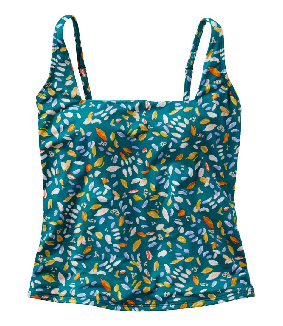 L.L.Bean Online | Women's New Currents Swimwear, Squareneck Tankini Top Print