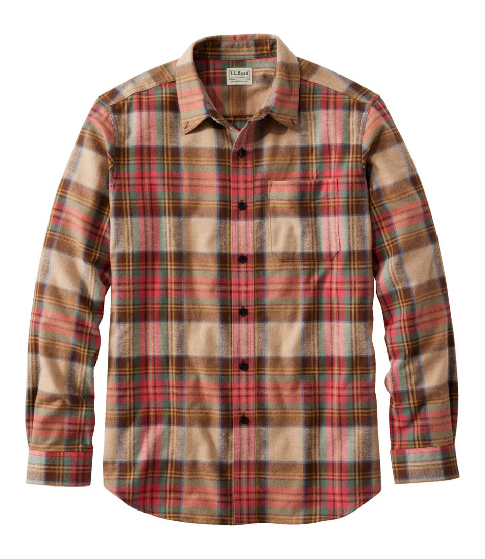 L.L.Bean On Sale | Men's Scotch Plaid Flannel Shirt, Traditional Fit