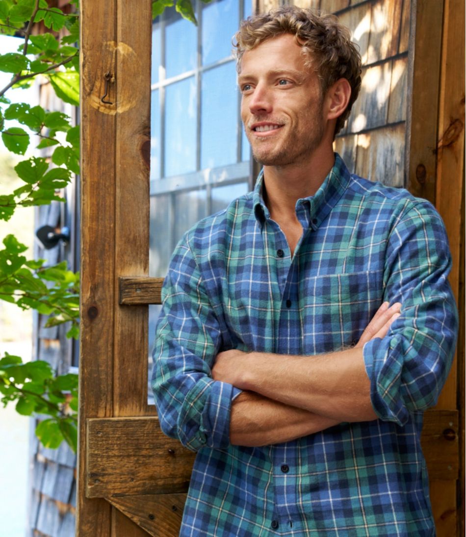 L.L.Bean On Sale | Men's Scotch Plaid Flannel Shirt, Traditional Fit